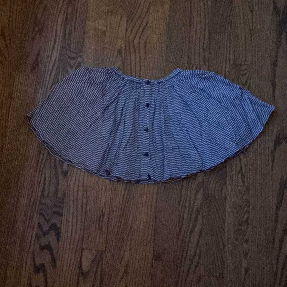Blue Button-Up Girl’s Skirt